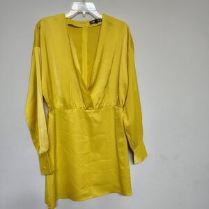 NWNT MissGuided Women's Vibrant Yellow Mini Dress Size 10